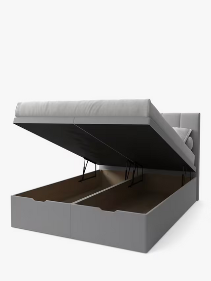 Koti Home Avon Upholstered Ottoman Storage Bed, King Size