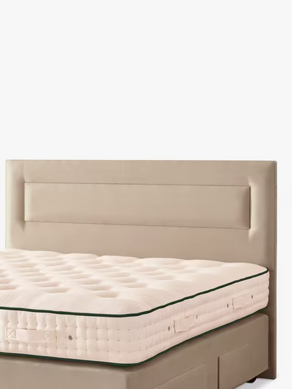 Vispring Juliet Full Depth Upholstered Headboard King Size Faux Suede Mink