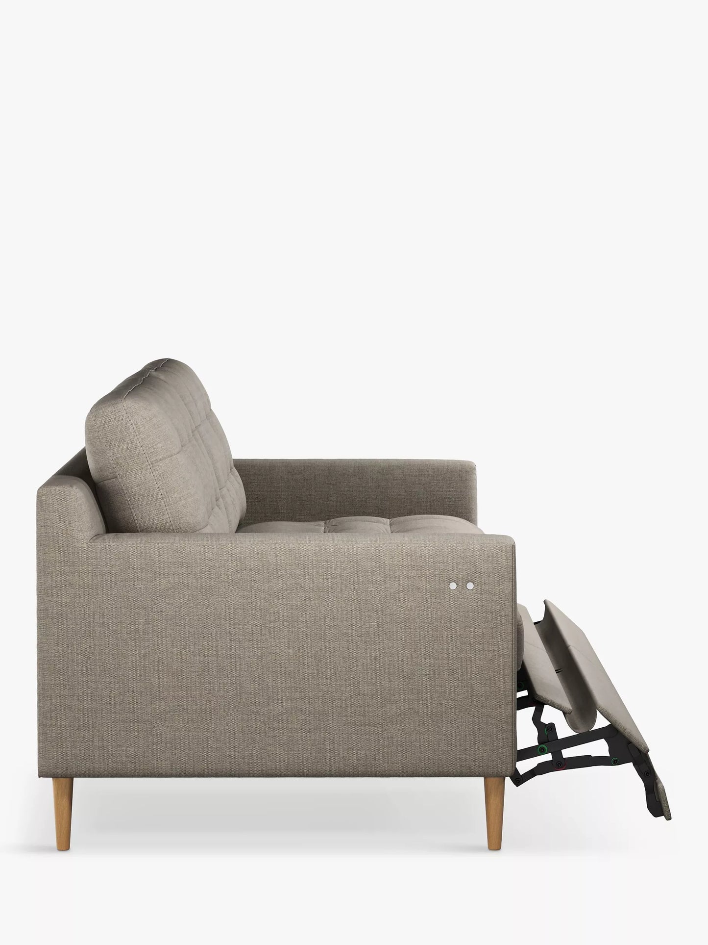 John Lewis Draper II Large 3 Seater Motion Sofa, Light Leg, Aquaclean Aston Natural