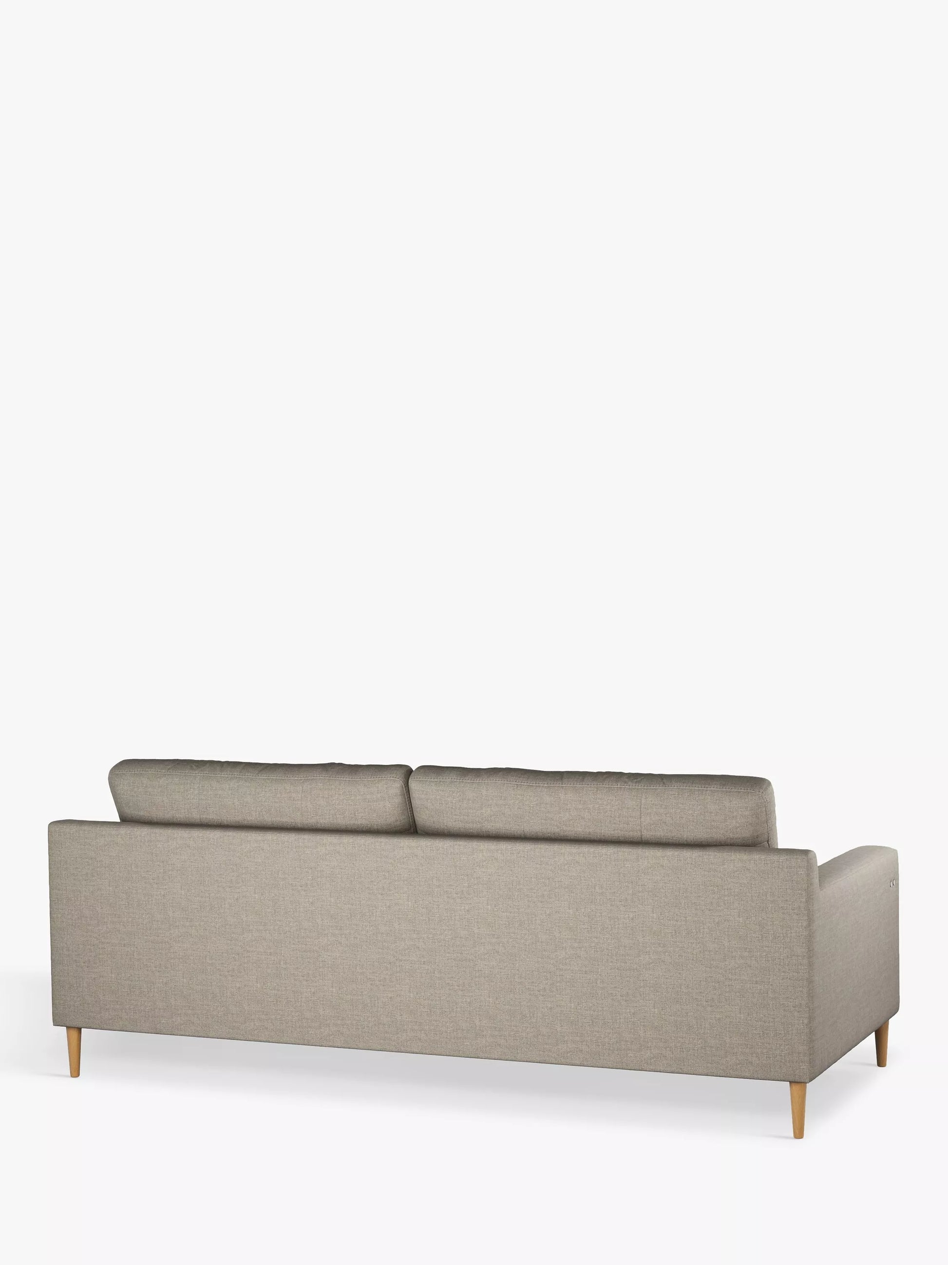 John Lewis Draper II Large 3 Seater Motion Sofa, Light Leg, Aquaclean Aston Natural