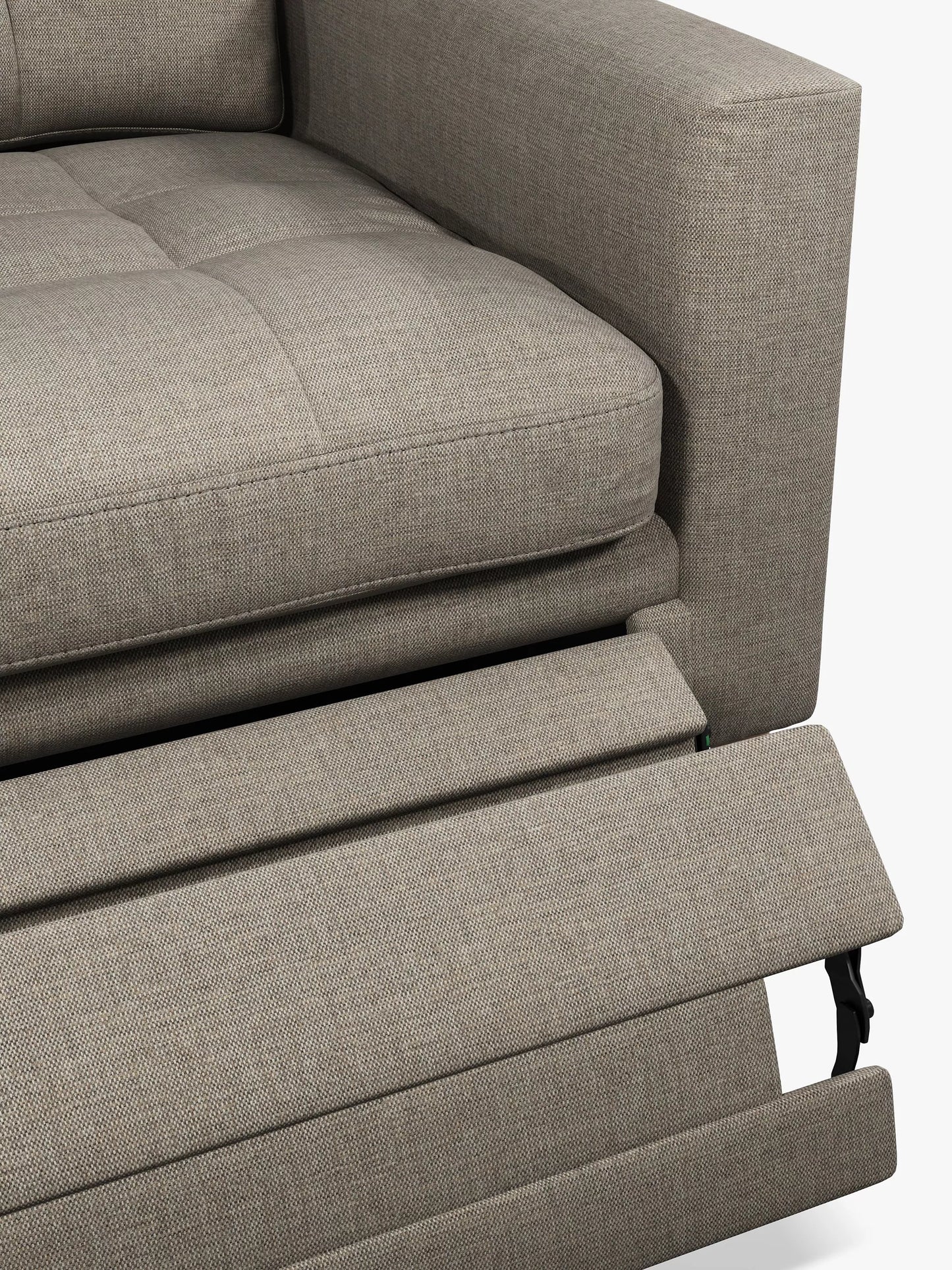 John Lewis Draper II Large 3 Seater Motion Sofa, Light Leg, Aquaclean Aston Natural