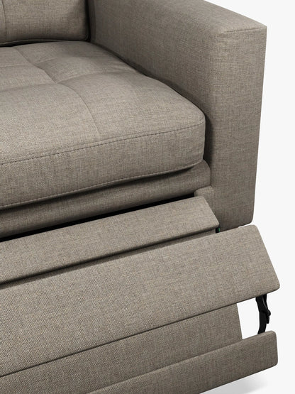 John Lewis Draper II Large 3 Seater Motion Sofa, Light Leg, Aquaclean Aston Natural