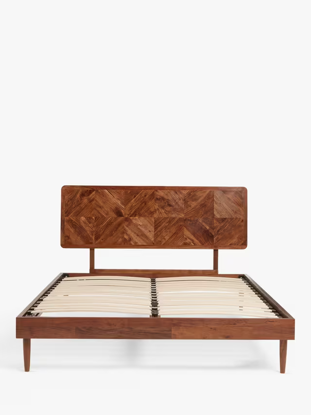 John Lewis + Swoon Franklin Bed Frame, King Size, Dark Brown