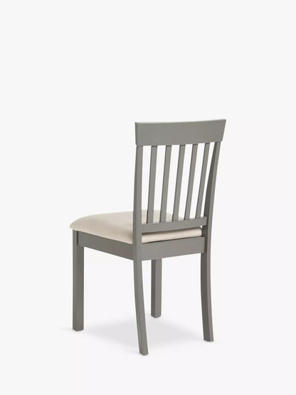 John Lewis ANYDAY Wilton Slatted Dining Chair, Set of 2, Grey