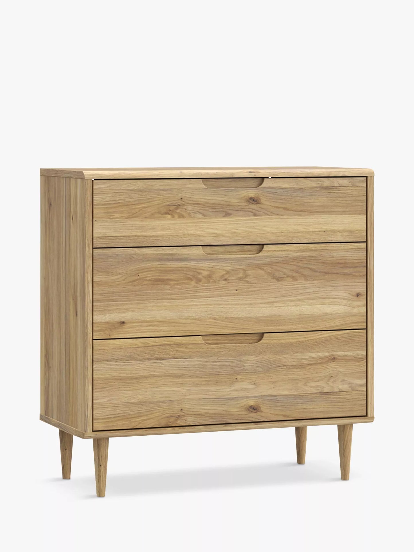 EasyKlix Sherbrooke 3 Drawer Chest Oak