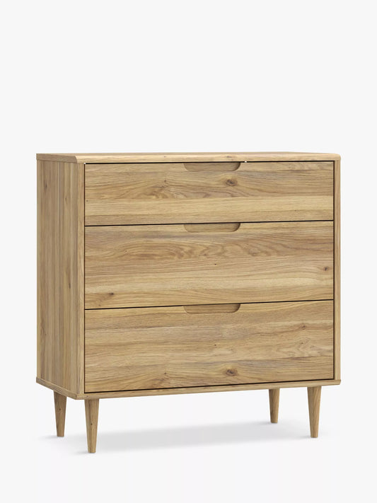 EasyKlix Sherbrooke 3 Drawer Chest Oak