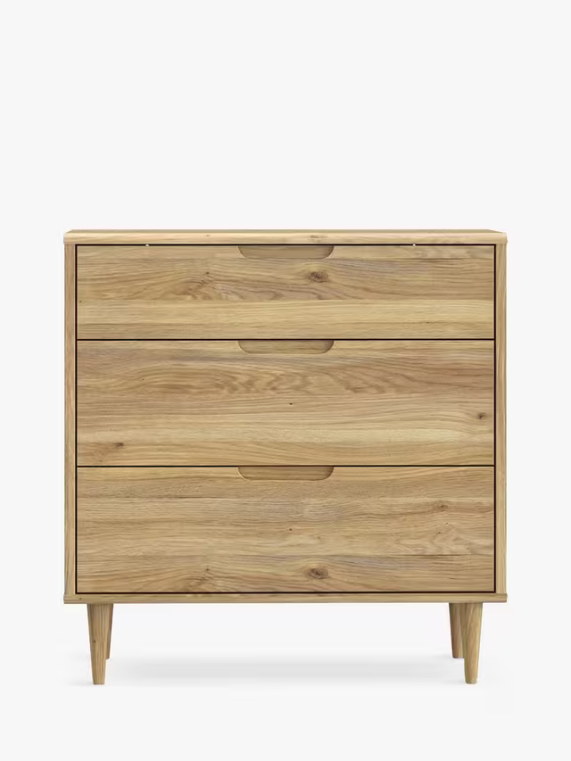 EasyKlix Sherbrooke 3 Drawer Chest Oak