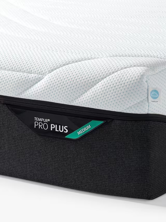 TEMPUR Pro® Plus CoolQuilt Memory Foam Mattress, Medium Tension, King Size