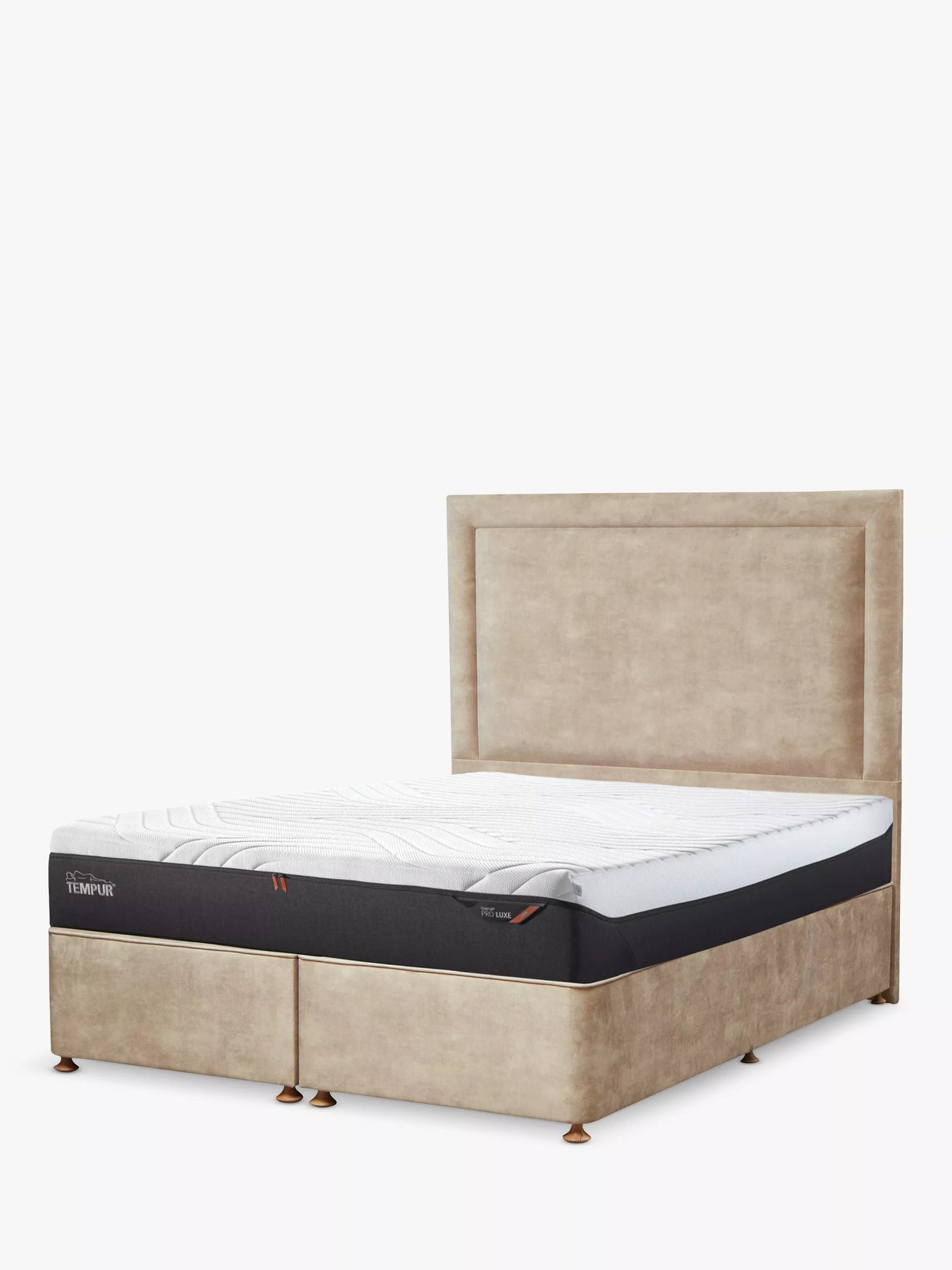 TEMPUR® Southwold Full Depth Upholstered Headboard, Double, Stone