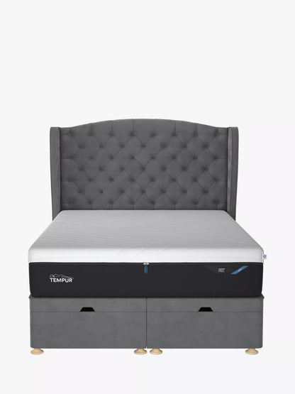 TEMPUR® Suffolk Ottoman Bed, King Size, Armour