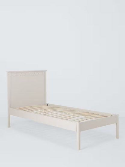 John Lewis ANYDAY Hem Bed Frame, Single, Natural Greige