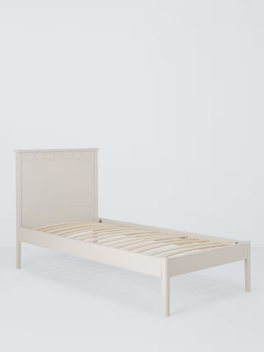 John Lewis ANYDAY Hem Bed Frame, Single, Natural Greige