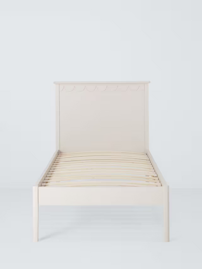 John Lewis ANYDAY Hem Bed Frame, Single, Natural Greige