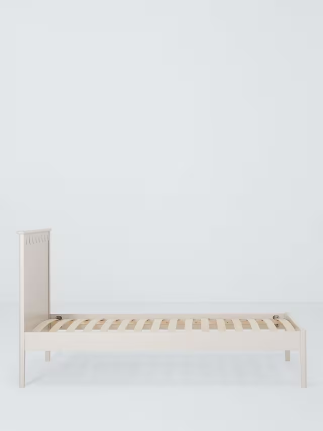 John Lewis ANYDAY Hem Bed Frame, Single, Natural Greige