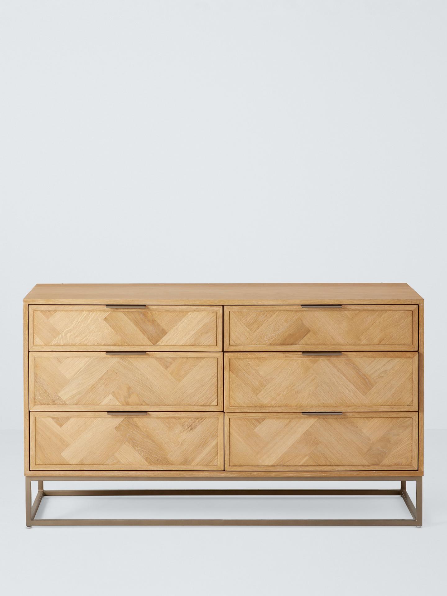 John Lewis Estate 3+3 Drawer Chest, Natural