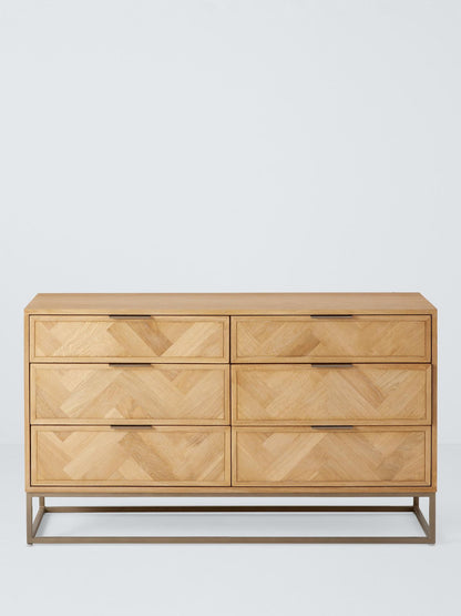 John Lewis Estate 3+3 Drawer Chest, Natural