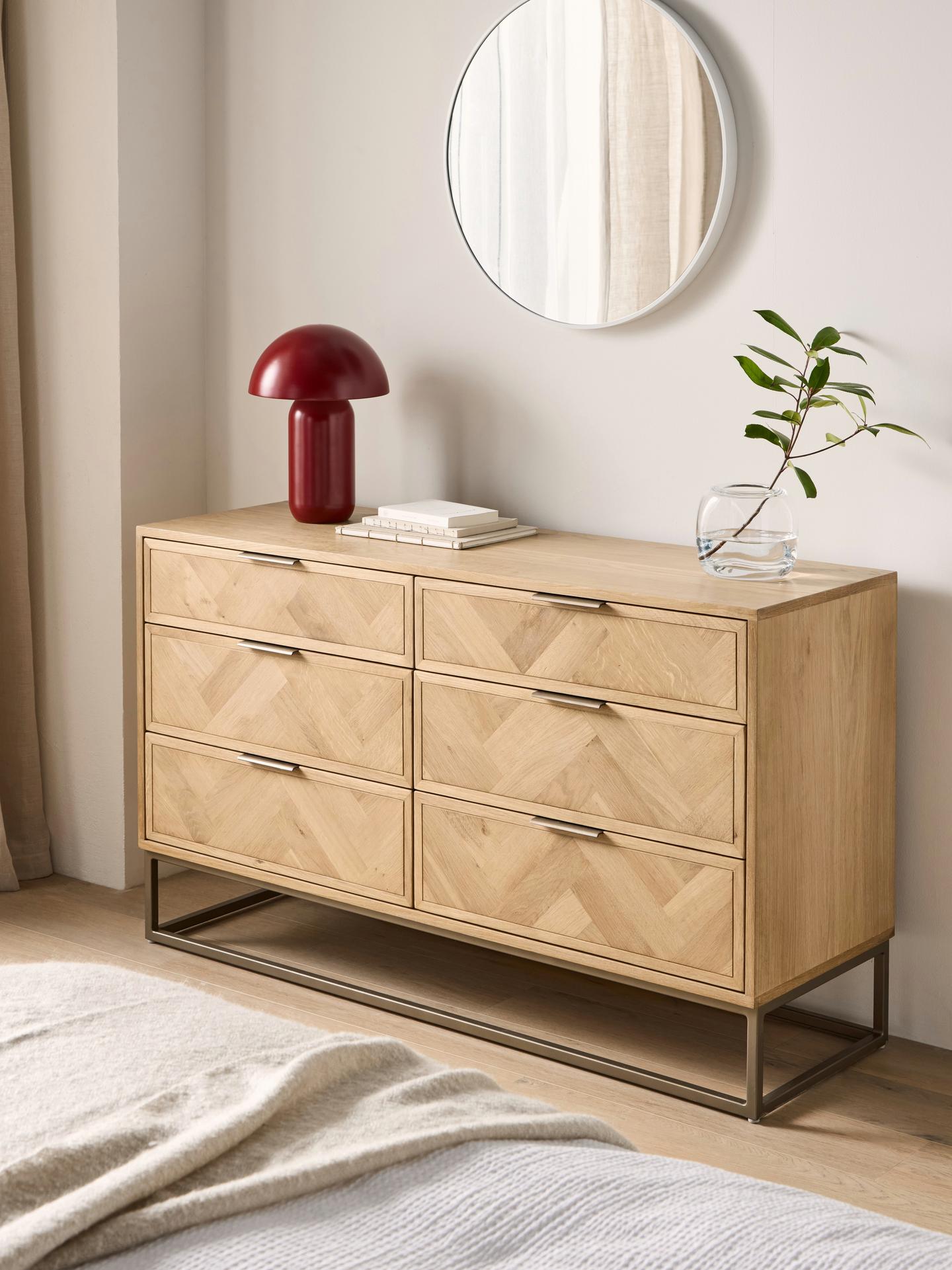 John Lewis Estate 3+3 Drawer Chest, Natural