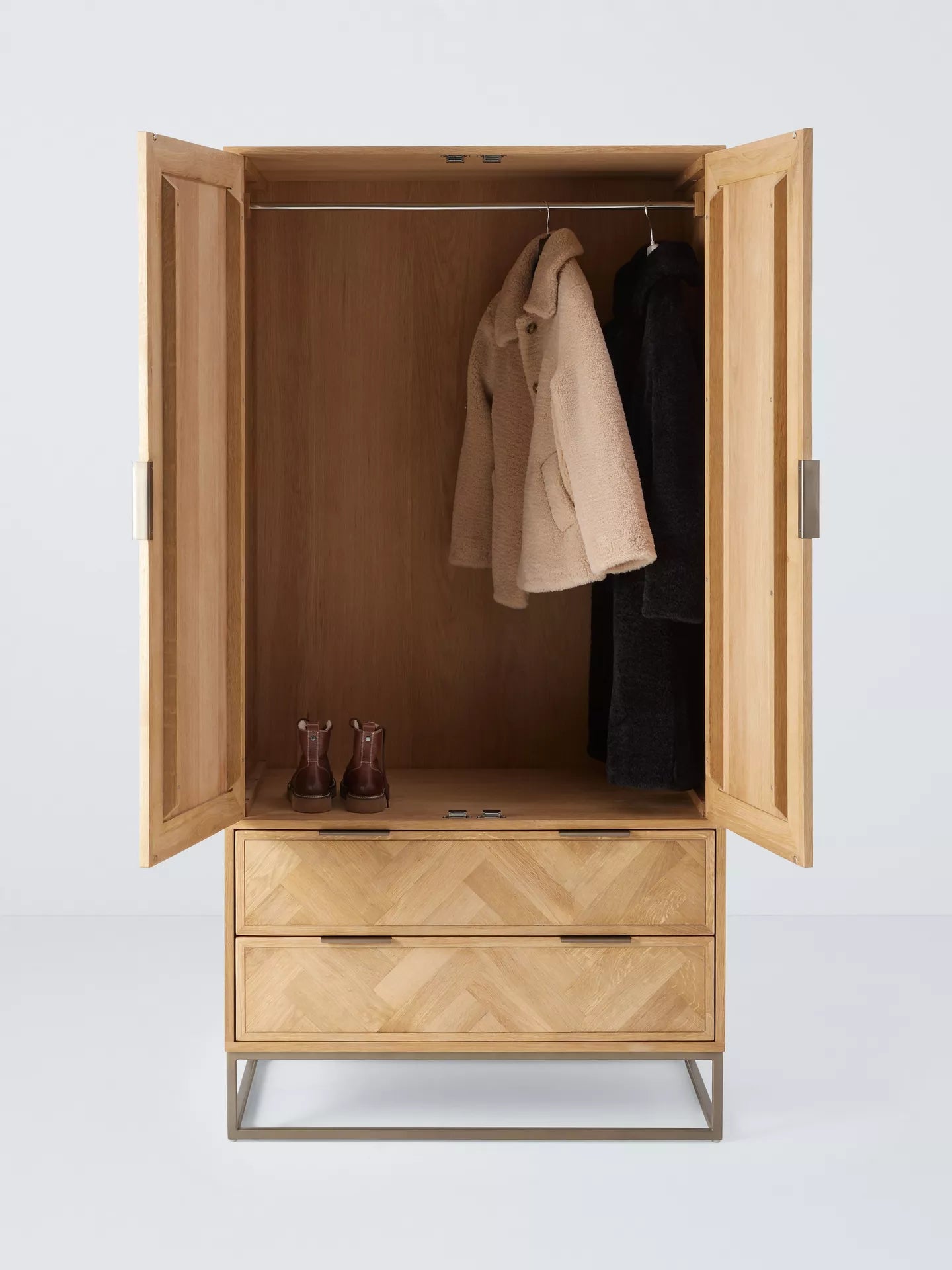 John Lewis Estate Double Wardrobe Oak