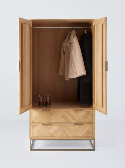 John Lewis Estate Double Wardrobe Oak