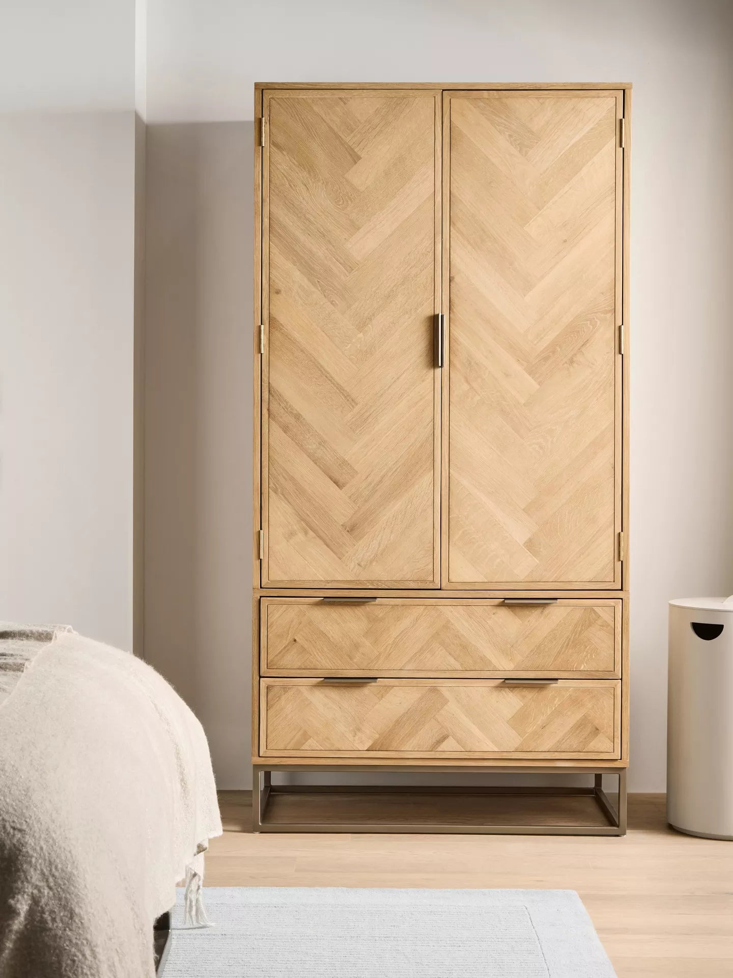 John Lewis Estate Double Wardrobe Oak