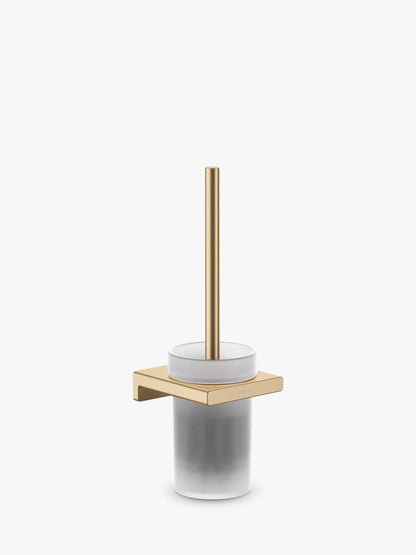 Hansgrohe AddStoris Toilet Brush & Wall-Mounted Holder, Brushed Bronze