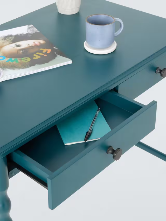 John Lewis Bobbin Desk PEACOCK