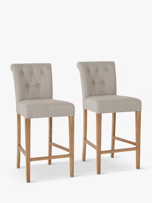 John Lewis Margo Bar Stools, Set of 2, Natural