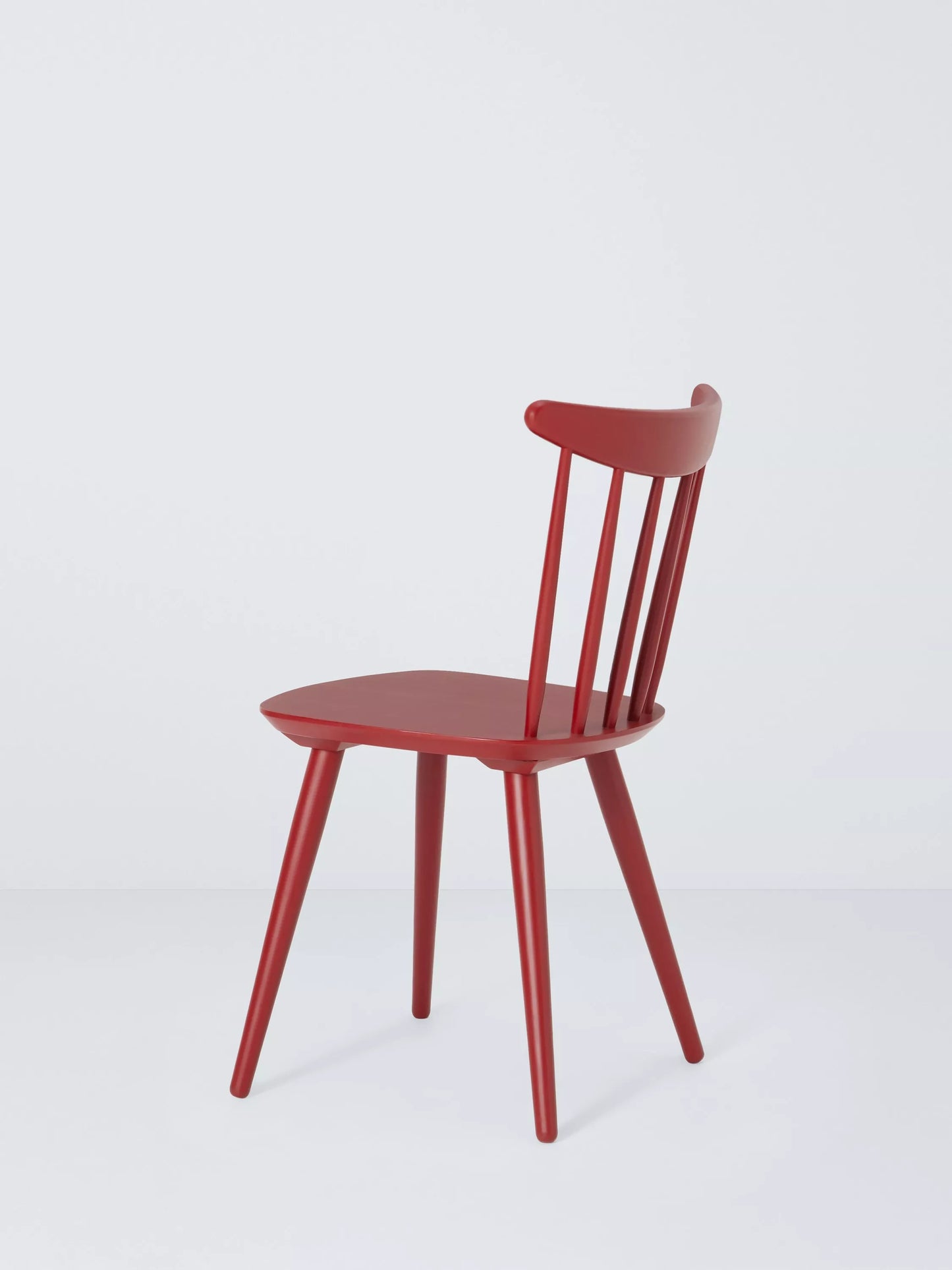 John Lewis Spindle Dining Chair, Set of 2, FSC-Certified (Beech Wood) Deep Red