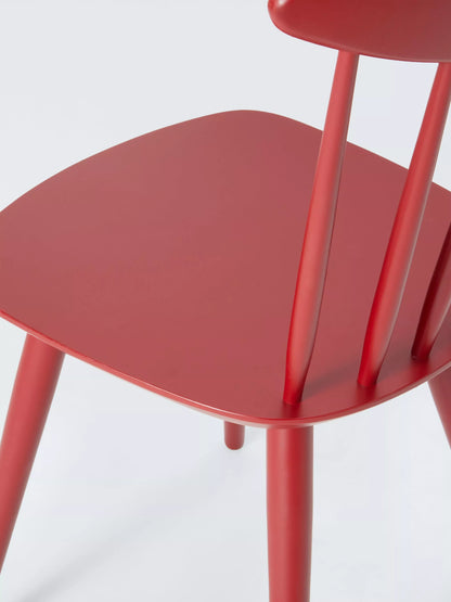 John Lewis Spindle Dining Chair, Set of 2, FSC-Certified (Beech Wood) Deep Red