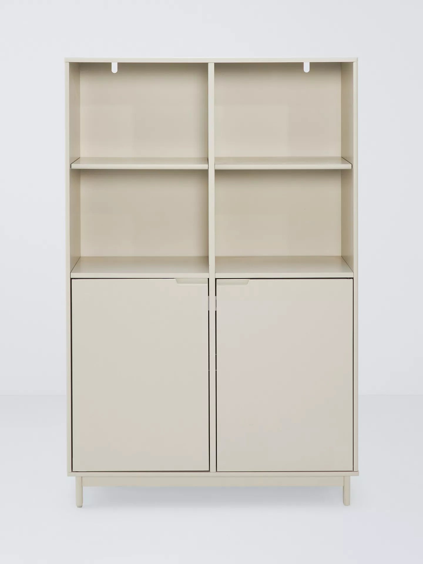 John Lewis Format Wide Bookcase, Greige