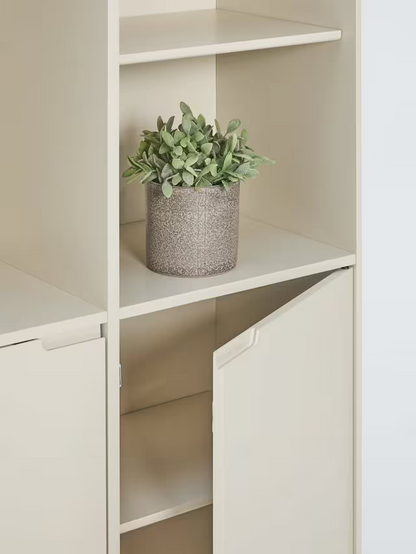 John Lewis Format Wide Bookcase, Greige