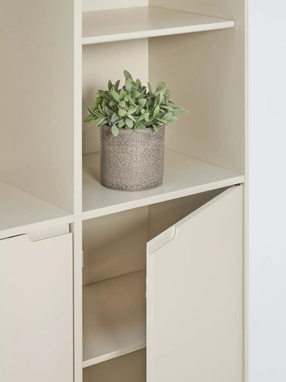 John Lewis Format Wide Bookcase, Greige