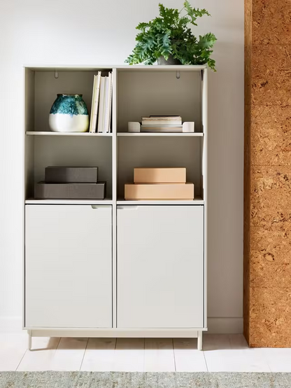 John Lewis Format Wide Bookcase, Greige