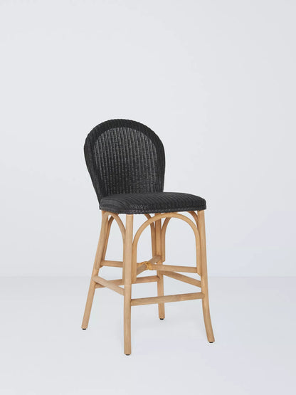 John Lewis Woven Cane Bar Stool, Sage/Natural