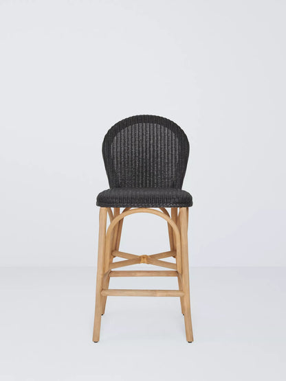 John Lewis Woven Cane Bar Stool, Sage/Natural