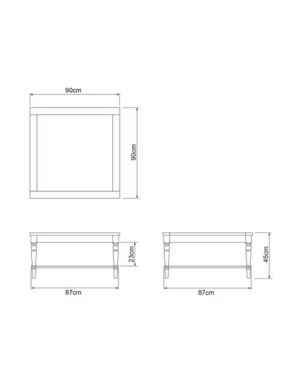 John Lewis Foxmoor Square Coffee Table, FSC-Certified Natural