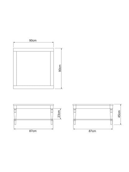 John Lewis Foxmoor Square Coffee Table  FSC-Certified