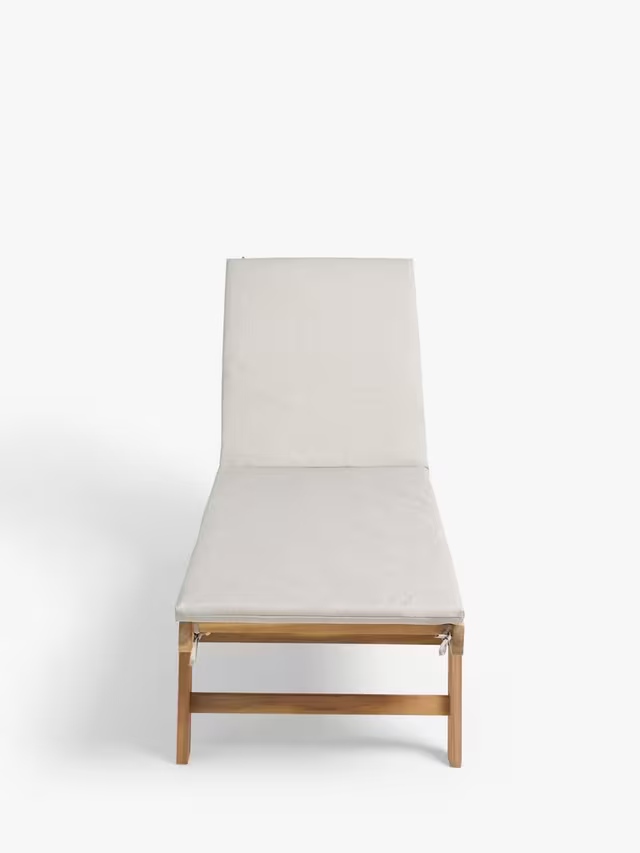 John Lewis Wood Sun Lounger Acacia  Natural