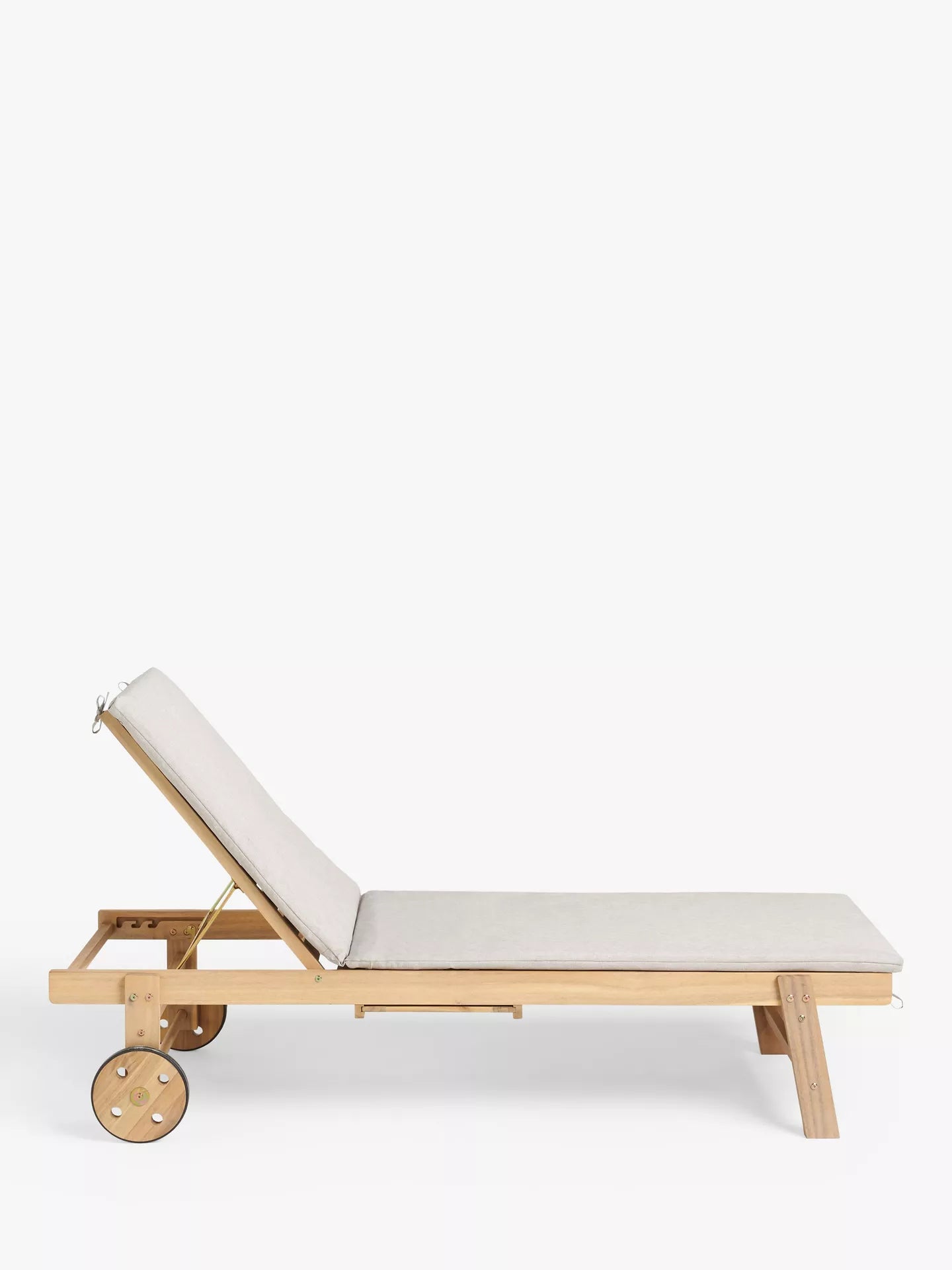 John Lewis Acacia Wood Sun Lounger, Natural