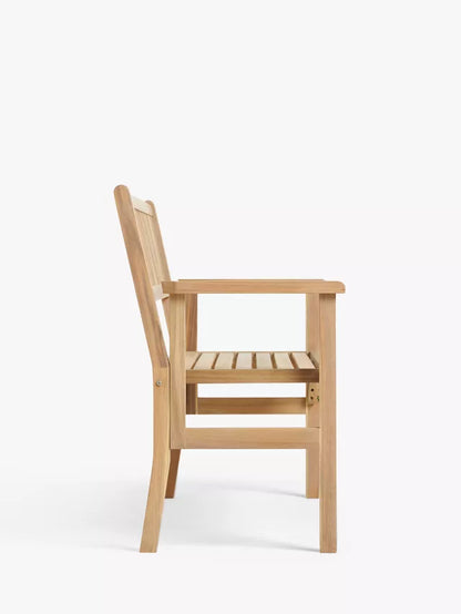 John Lewis Acacia Wood Foldable 2-Seater Garden Bench, Natural