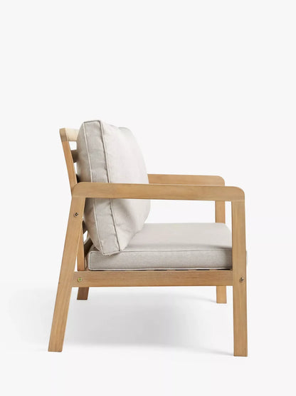 John Lewis ANYDAY Acacia Wood 4-Seater Garden Lounge Set, Natural