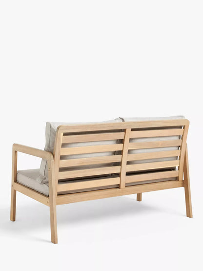 John Lewis ANYDAY Acacia Wood 4-Seater Garden Lounge Set, Natural