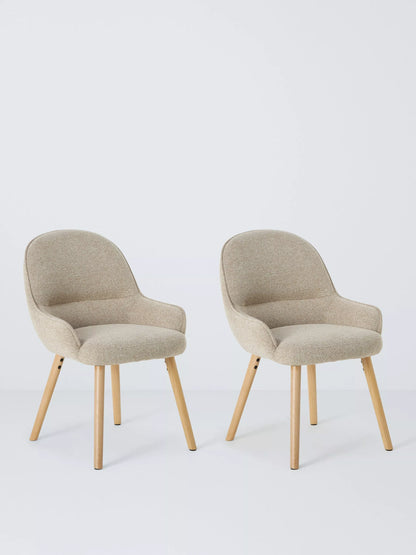 John Lewis Nesto Dining Chair, Set of 2, Natural