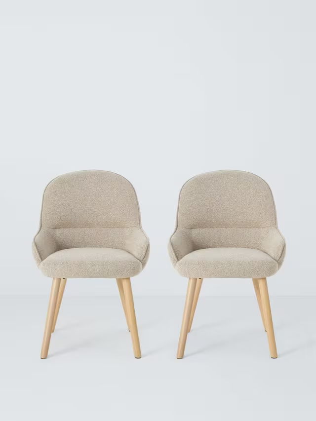 John Lewis Nesto Dining Chair, Set of 2, Natural