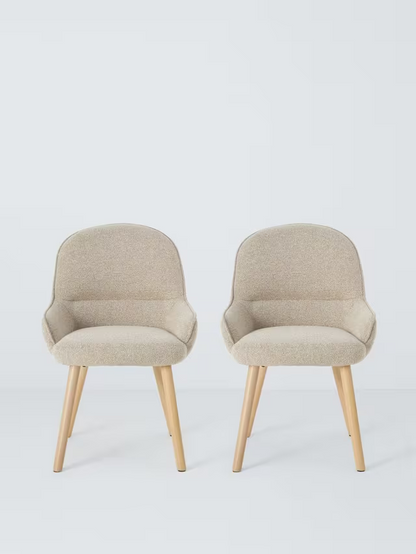 John Lewis Nesto Dining Chair, Set of 2, Natural