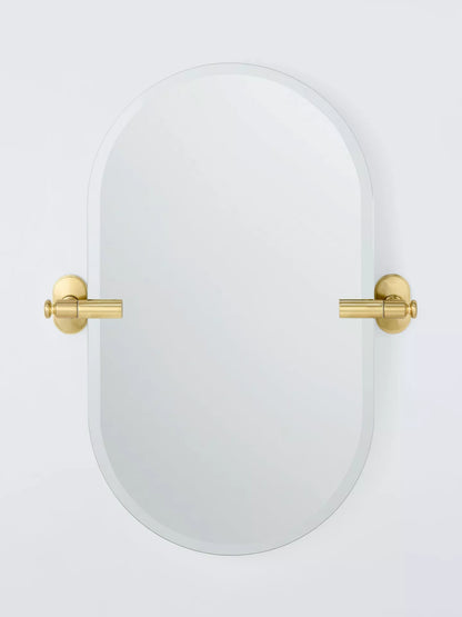 John Lewis Heritage Bathroom Mirror, Brushed Brass