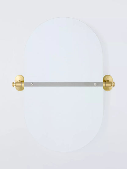 John Lewis Heritage Bathroom Mirror, Brushed Brass