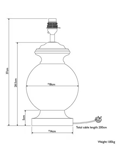 John Lewis Mango Wood Lamp Base, White Wash