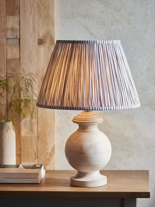 John Lewis Mango Wood Lamp Base, White Wash
