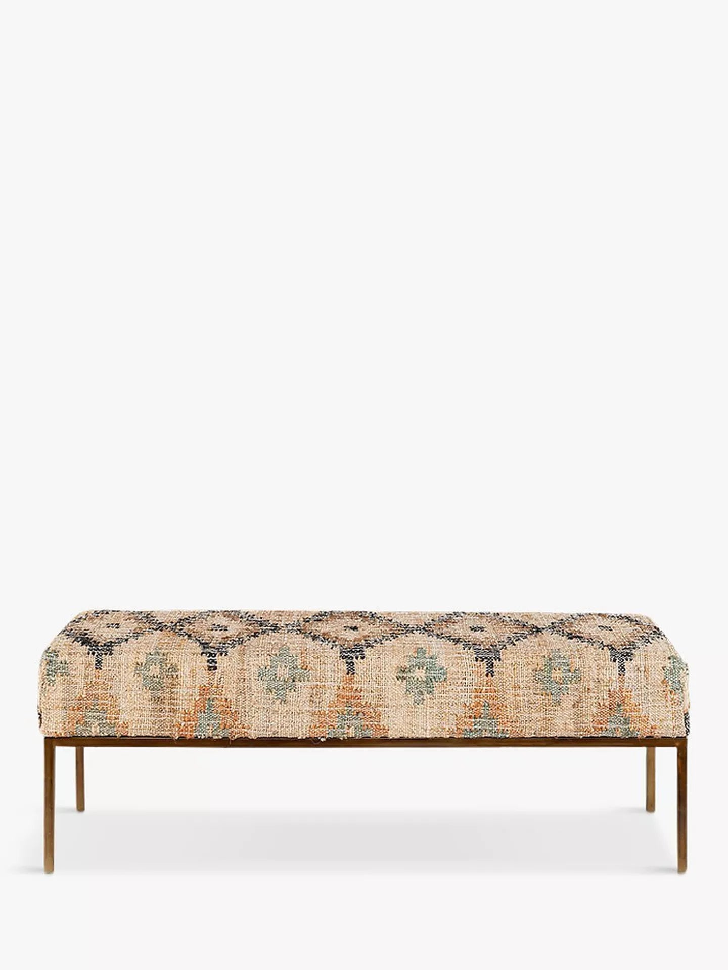 nkuku Kesu Kilim & Iron Bench